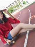 No.078 Yueyue - Skateboarding in silk stockings(10)